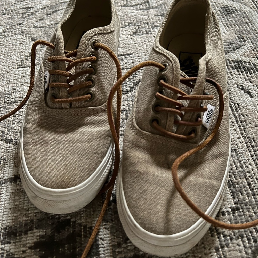 Vans—Washed Tan Canvas